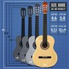 Pyle 39'' -Inch 6-String Classical Guitar - Guitar with Digital Tuner & Accessory Kit, (nature color) PGACLS90